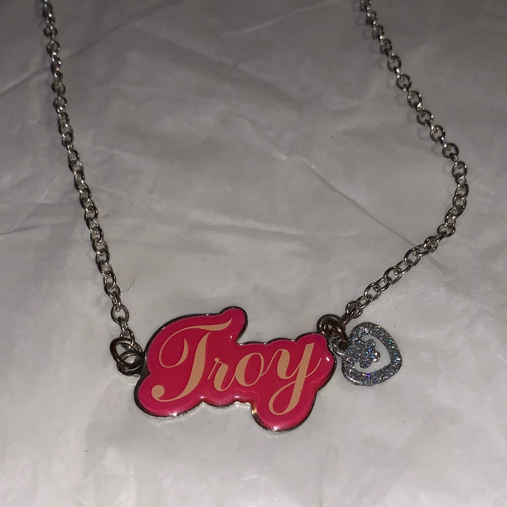 Troy Pink and Silver Necklace